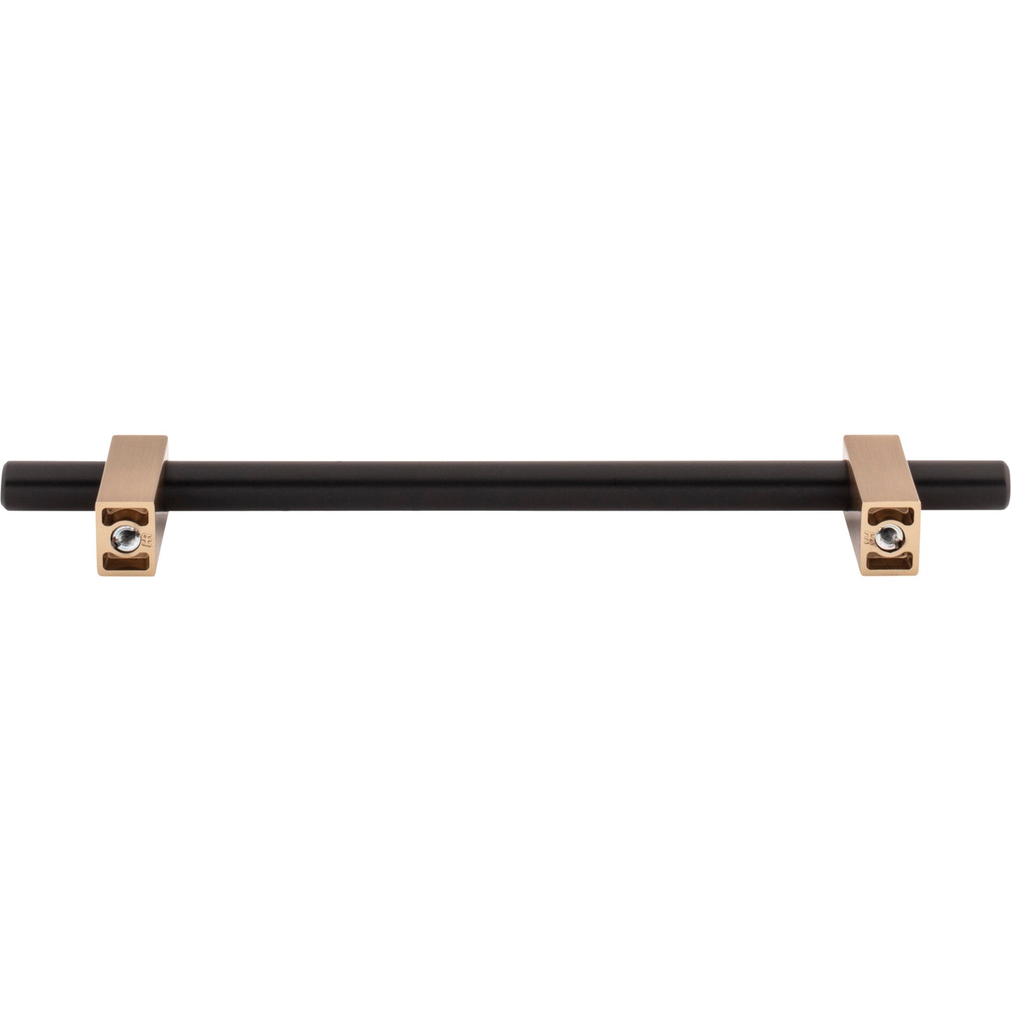 JEFFREY ALEXANDER 478-160MBSBZ Larkin 2 160 mm Center-to-Center Bar Pull - Matte Black w/Satin Bronze