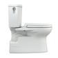 TOTO MS474124CUFG#11 Vespin II 1G Two-Piece Elongated 1.0 GPF Universal Height Toilet with CEFIONTECT and SS124 SoftClose Seat , Colonial White