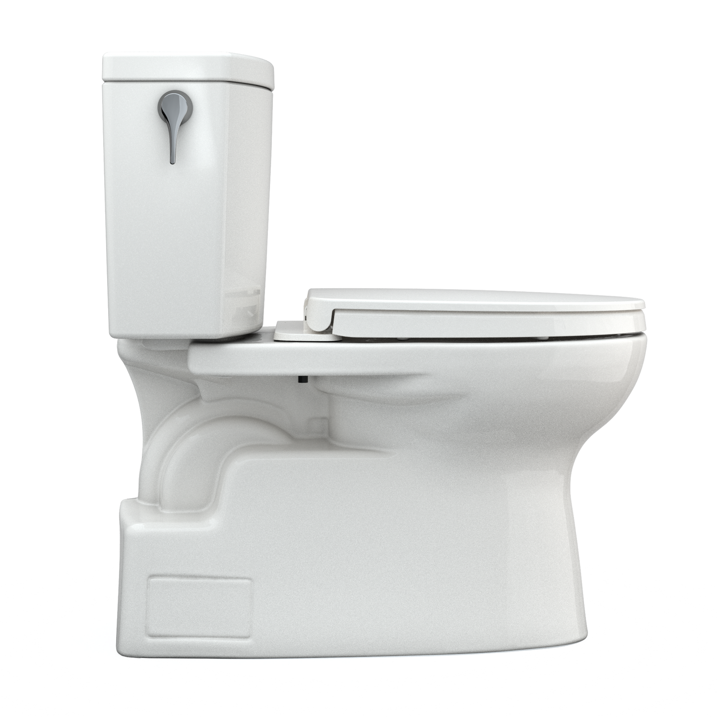 TOTO MS474124CUFG#11 Vespin II 1G Two-Piece Elongated 1.0 GPF Universal Height Toilet with CEFIONTECT and SS124 SoftClose Seat , Colonial White