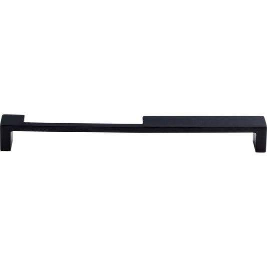 TOP KNOBS TK261BLK Modern Metro Notch Pull B 9" Center to Center Bar Pull - Flat Black