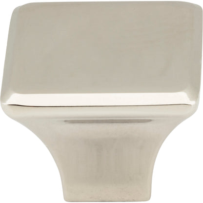 JEFFREY ALEXANDER 972L-NI Marlo 1-1/4" Length Square Knob - Polished Nickel