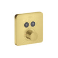 AXOR 36707251 ShowerSelect Thermostatic Trim SoftCube for 2 Functions - Brushed Gold Optic