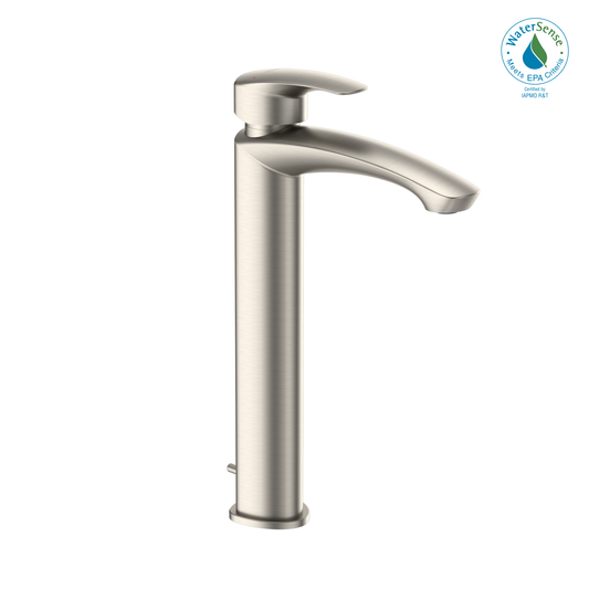 TOTO TLG09305U#BN Gm 1.2 Gpm Single Handle Vessel Bathroom Sink Faucet With Comfort Glide Technology - Brushed Nickel