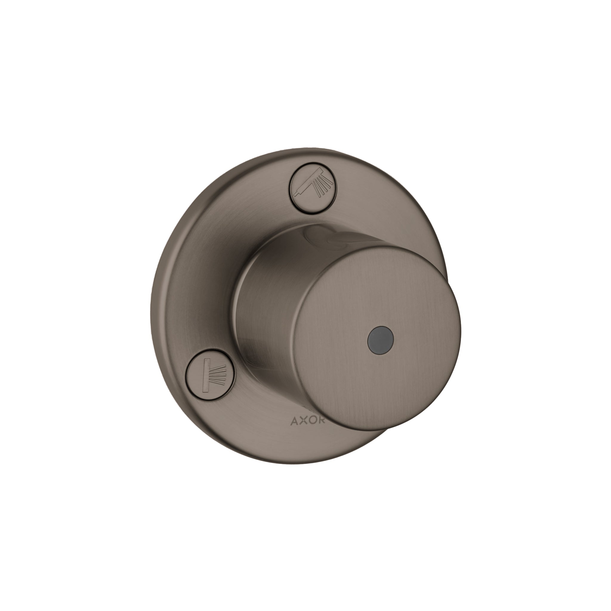 AXOR 38934341 Uno Diverter Trim Trio/Quattro - Brushed Black Chrome
