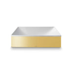 AXOR 42003990 Suite Sinks Square Sink without Overflow, 15 3/4" x 15 3/4" - Polished Gold Optic
