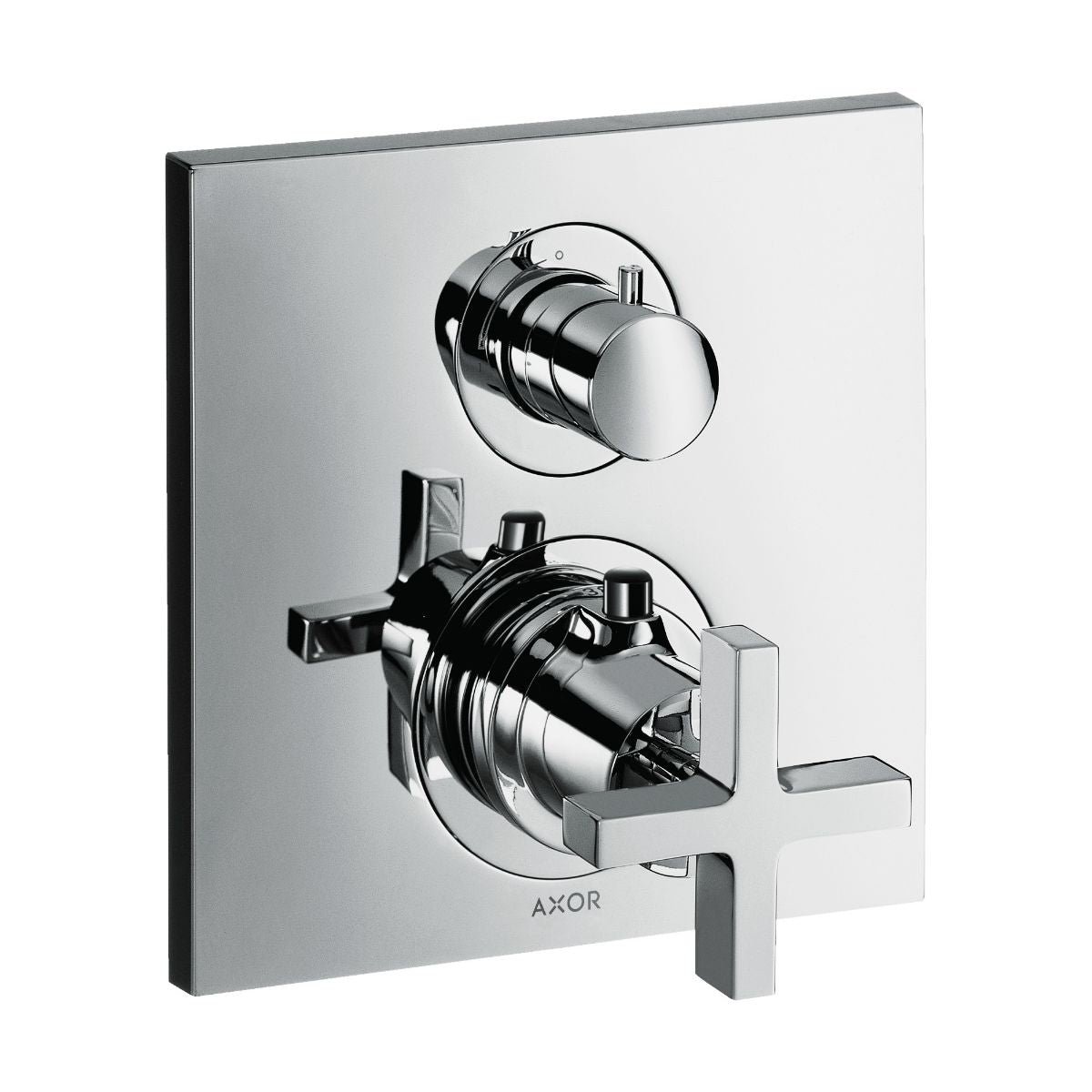 AXOR 39705001 Citterio Thermostatic Trim with Volume Control- Cross Handle - Chrome