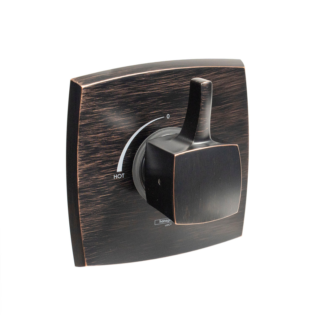 HANSGROHE 15769921 Ecostat Classic Pressure Balance Trim, Square - Rubbed Bronze