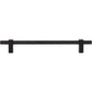 JEFFREY ALEXANDER 698-192MB Larkin Knurled Ends 192 mm Center-to-Center Bar Pull - Matte Black