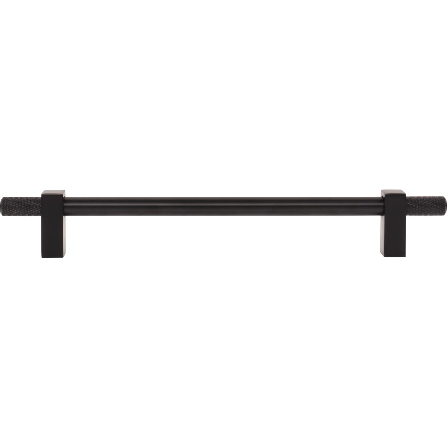 JEFFREY ALEXANDER 698-192MB Larkin Knurled Ends 192 mm Center-to-Center Bar Pull - Matte Black