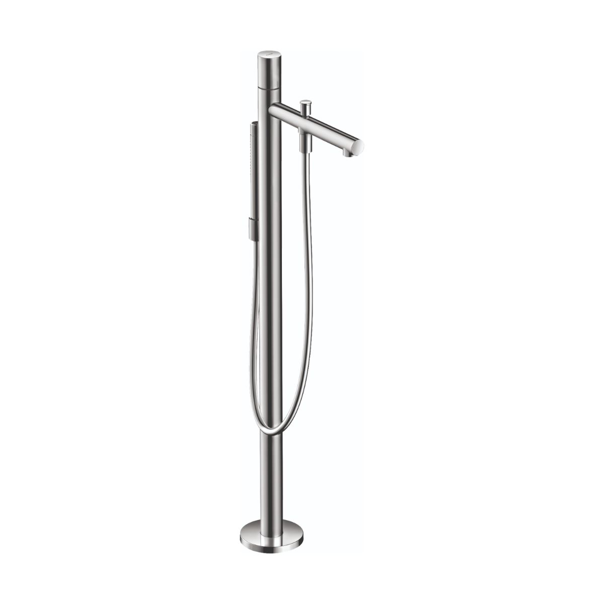 AXOR 45416001 Uno Freestanding Tub Filler Trim with Zero Handle and 1.75 GPM Handshower - Chrome