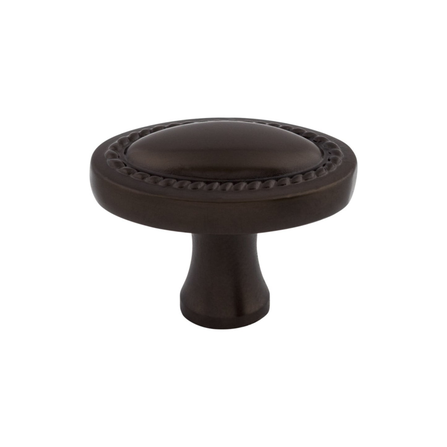 TOP KNOBS M751 Oval Rope 1 1/4" Length Oval Knob , Oil Rubbed Bronze