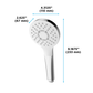 TOTO TBW01009U4#PN G Series 1.75 GPM Single Spray 4 inch Round Handshower with COMFORT WAVE Technology , Polished Nickel