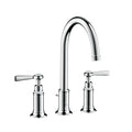 AXOR 16514001 Montreux Widespread Faucet 180 with Lever Handles and Pop-Up Drain, 1.2 GPM - Chrome
