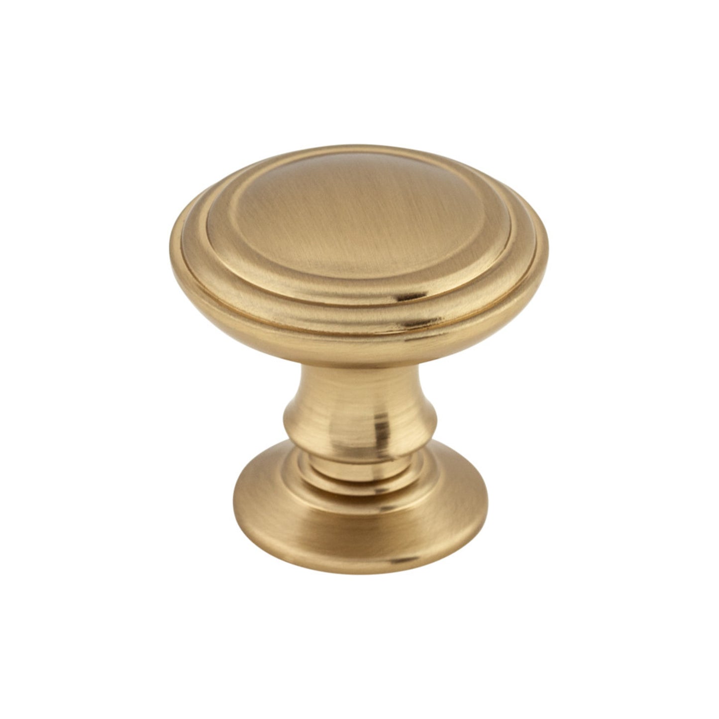 TOP KNOBS TK320HB Reeded 1 1/4" Diameter Round Knob - Honey Bronze