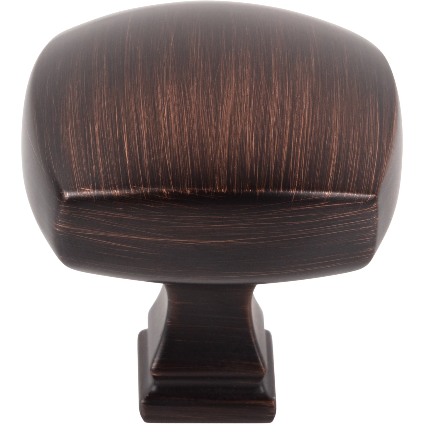 JEFFREY ALEXANDER 278L-DBAC Audrey 1-3/8" Diameter Square Knob - Brushed Oil Rubbed Bronze