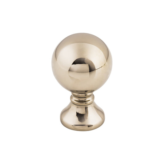 TOP KNOBS TK801PN Kara 1" Diameter Round Knob - Polished Nickel