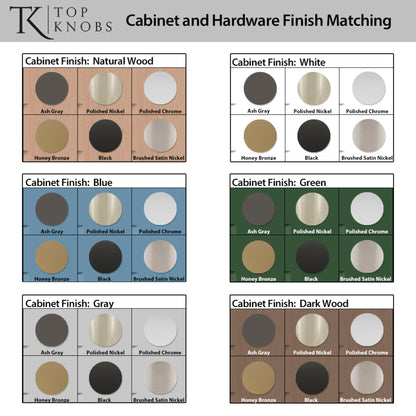 TOP KNOBS TK3261AG Garrison 1 1/4" Length Round Knob - Ash Gray