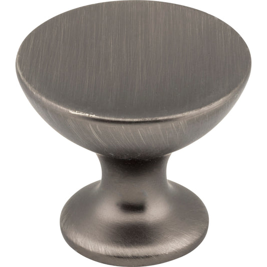 JEFFREY ALEXANDER 667L-BNBDL Rae 1-3/8" Diameter Mushroom Knob , Brushed Pewter