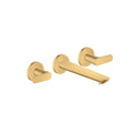 AXOR 49070251 Citterio C Wall-Mounted Widespread Faucet, 1.2 GPM - Brushed Gold Optic