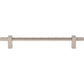 JEFFREY ALEXANDER 598-192SN Larkin Knurled Center 192 mm Center-to-Center Bar Pull - Satin Nickel