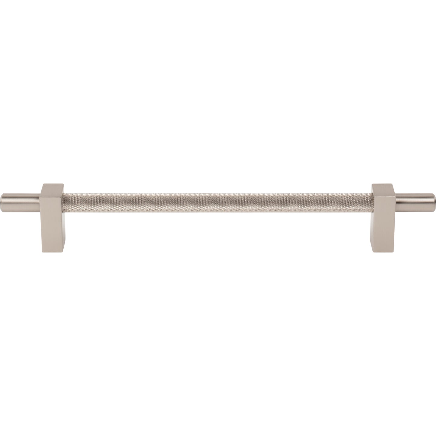 JEFFREY ALEXANDER 598-192SN Larkin Knurled Center 192 mm Center-to-Center Bar Pull - Satin Nickel