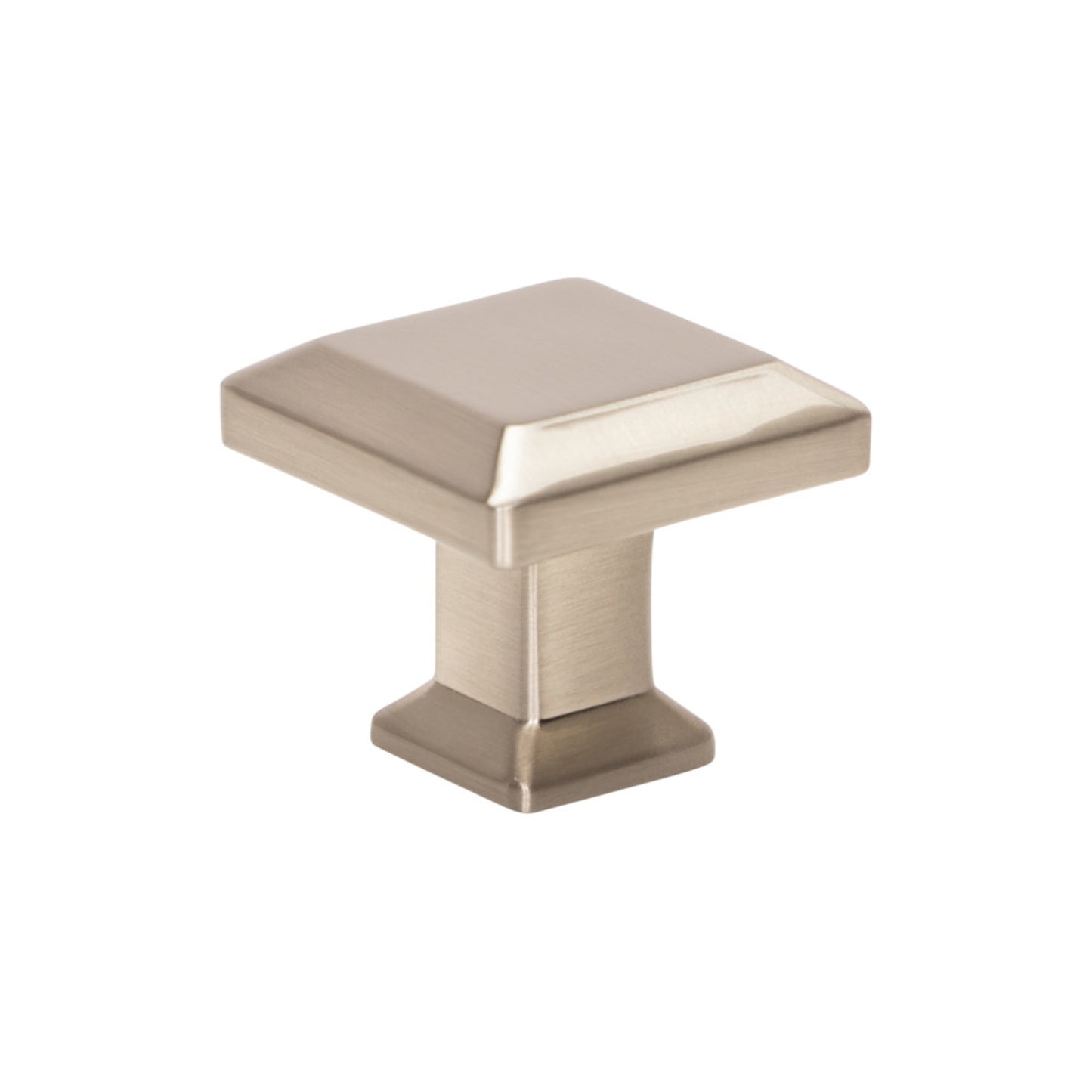 ATLAS A660-BRN Sweetbriar Lane 1 1/4" Length Square Knob - Brushed Nickel