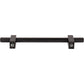 JEFFREY ALEXANDER 698-128MB Larkin Knurled Ends 128 mm Center-to-Center Bar Pull - Matte Black