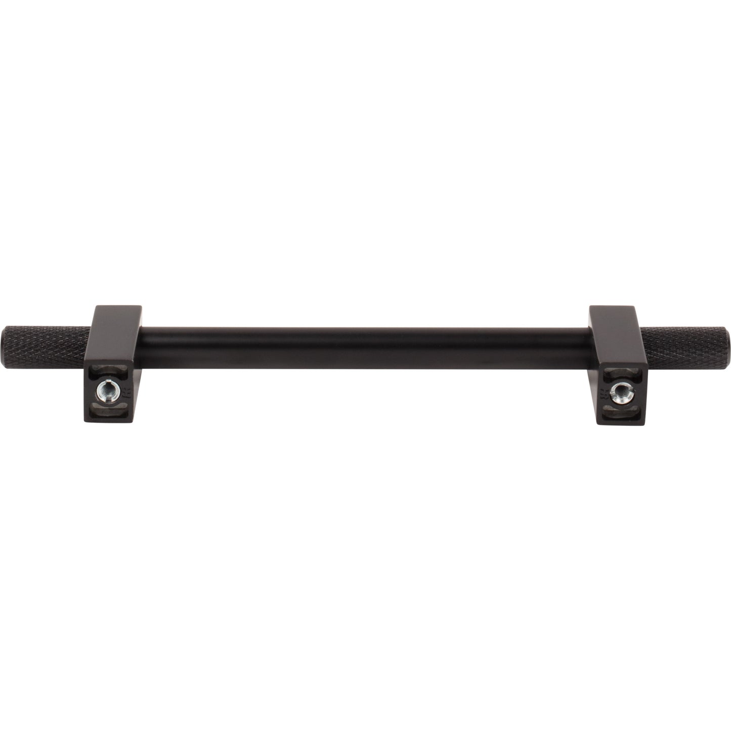 JEFFREY ALEXANDER 698-128MB Larkin Knurled Ends 128 mm Center-to-Center Bar Pull - Matte Black