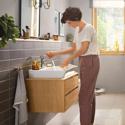 HANSGROHE 72557001 Rebris E Single-Hole Faucet 110 with Pop-Up Drain, 1.2 GPM - Chrome