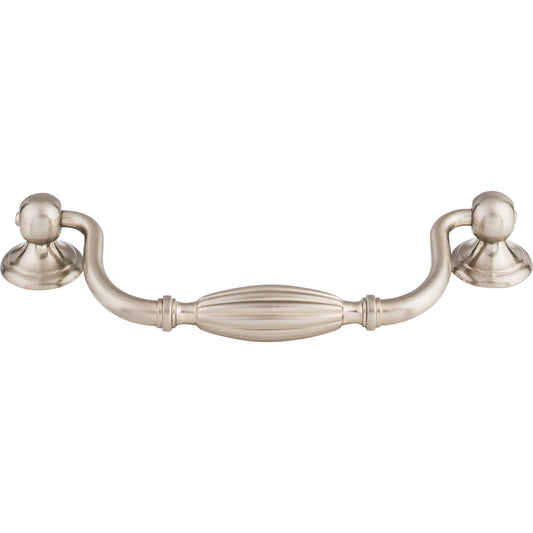 TOP KNOBS M1789 Tuscany 5 1/16" Center to Center Drop Handle - Brushed Satin Nickel