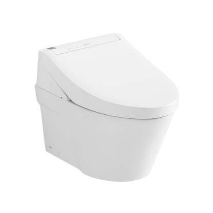 TOTO CWT4263084CMFG#MS Washlet+ Ap Wall-Hung Elongated Toilet And Washlet C5 And Duofit In-Wall 0.9 And 1.28 Gpf Dual-Flush Tank System - Matte Silver