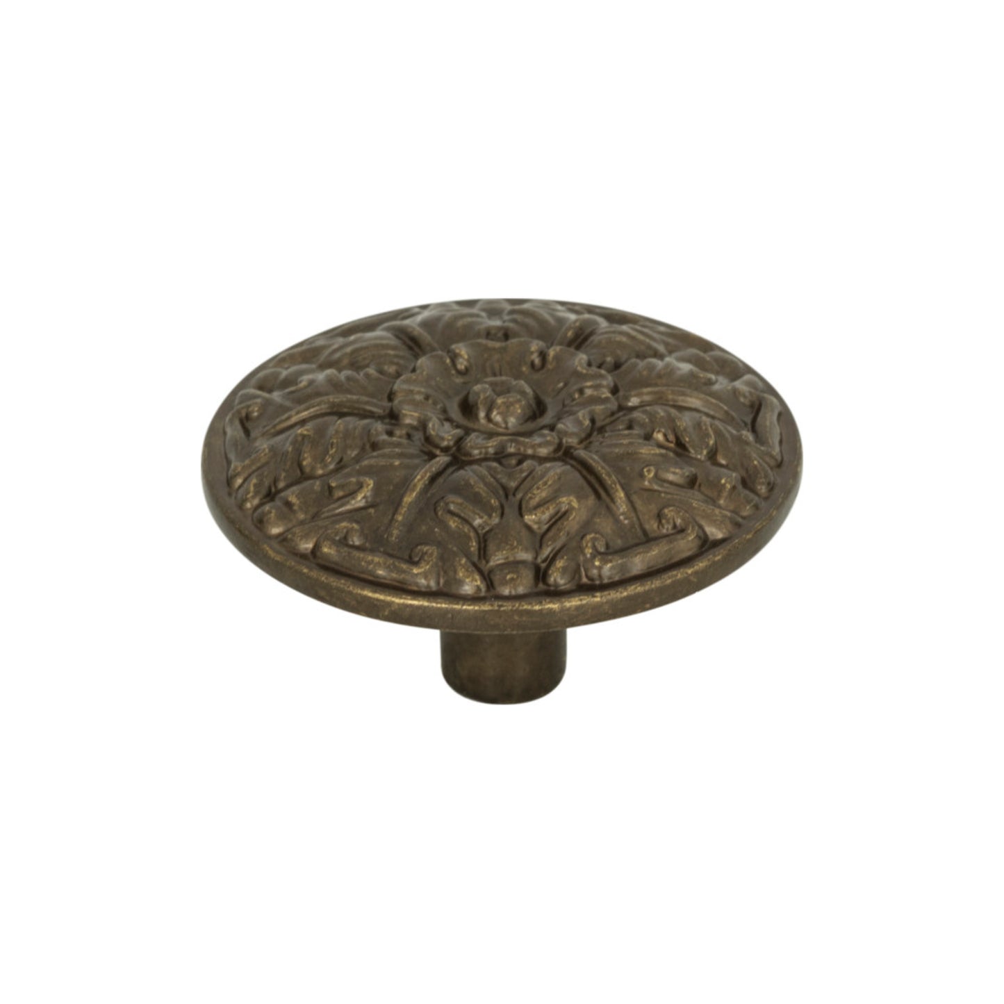 ATLAS 138-BB Hammered Medallion 1-1/2" Diameter Round Knob , Burnished Bronze