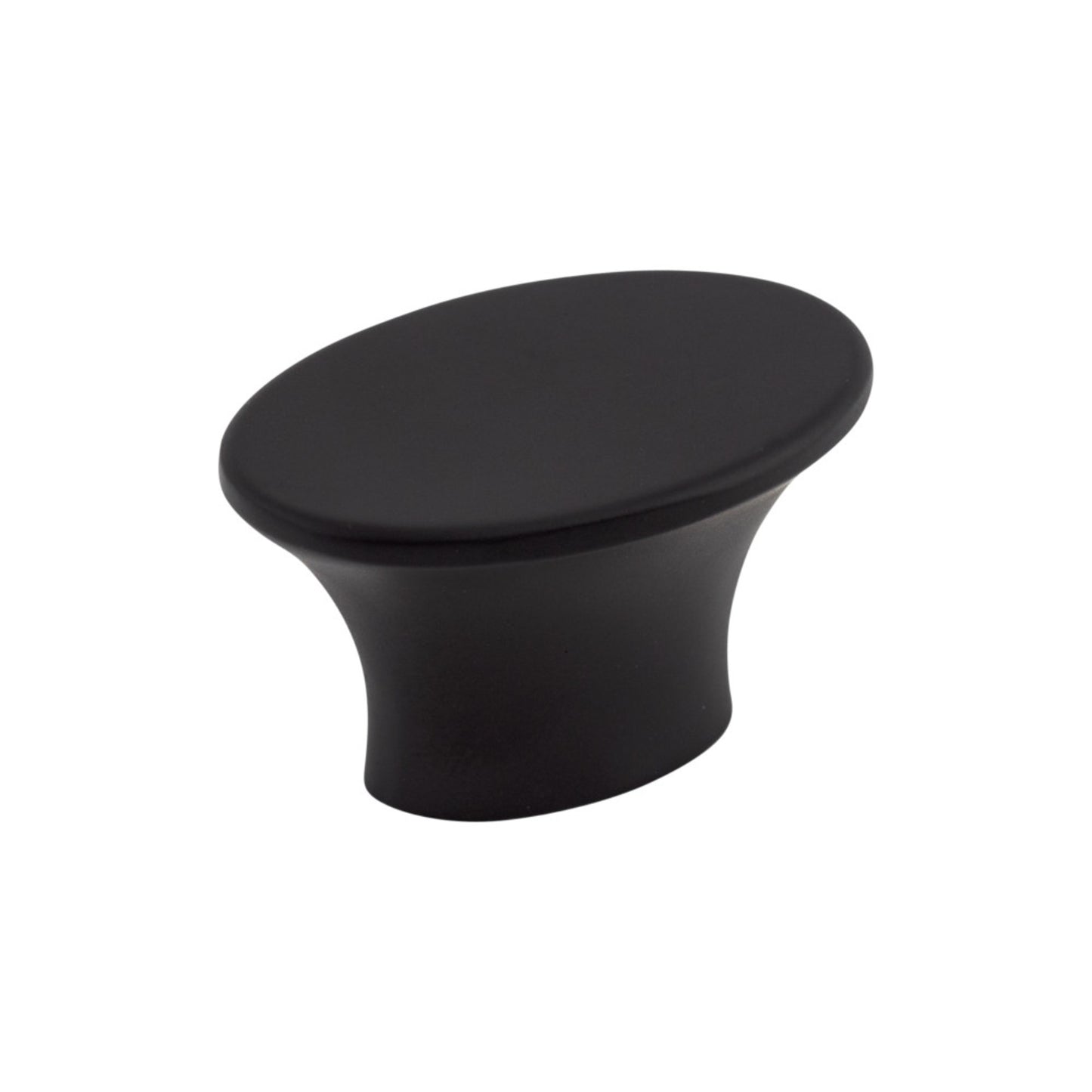 TOP KNOBS TK781BLK Edgewater 1 1/2" Length Oval Knob - Flat Black