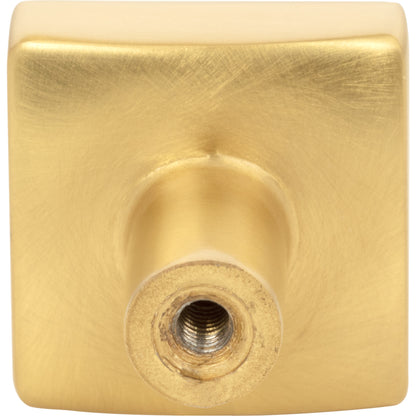 JEFFREY ALEXANDER 845BG Dominique 1-1/8" Length Square Knob - Brushed Gold