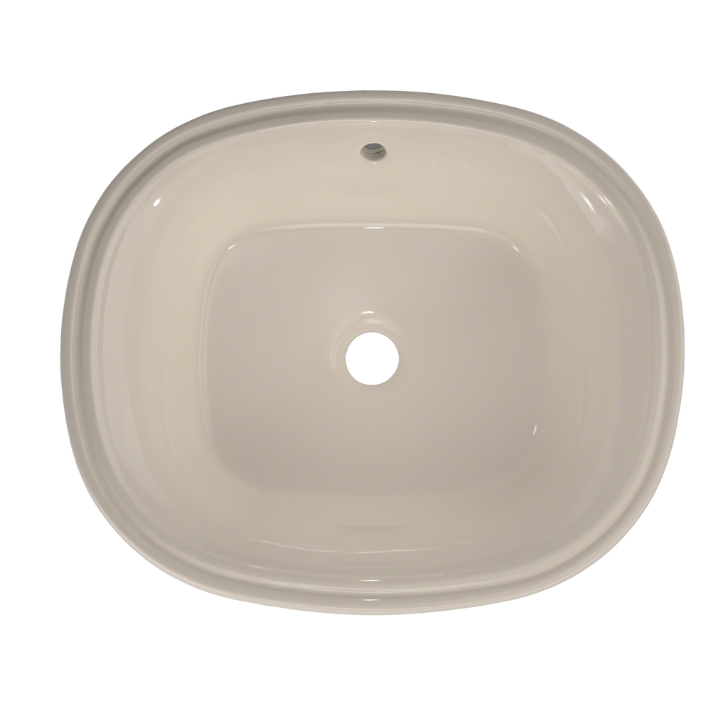 TOTO LT483G#03 Maris 17-5/8" X 14-9/16" Oval Undermount Bathroom Sink With Cefiontect - Bone