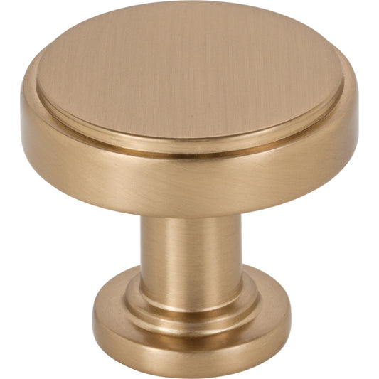 JEFFREY ALEXANDER 171SBZ Richard 1-1/4" Diameter Round Knob - Satin Bronze