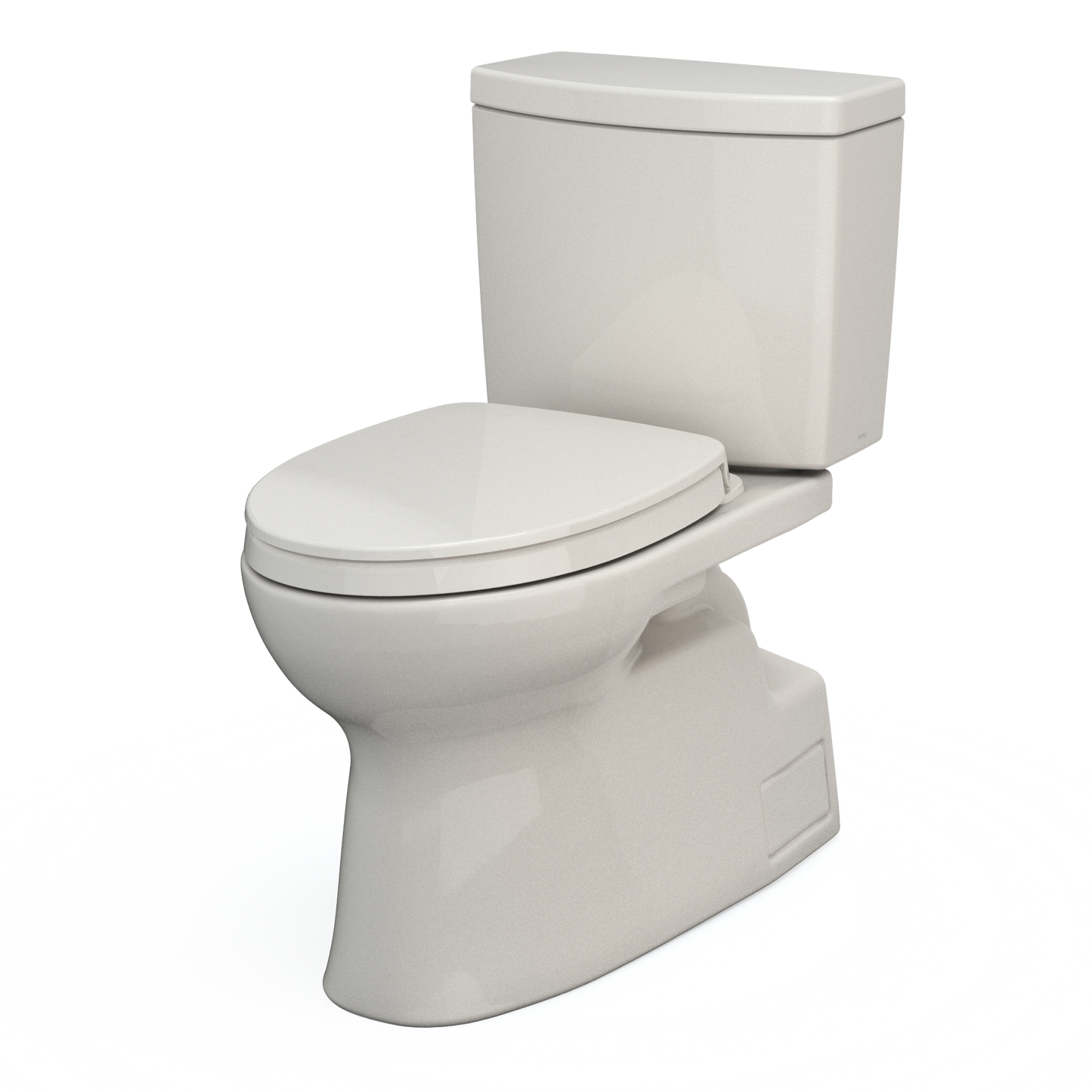 TOTO MS474124CUFG#11 Vespin II 1G Two-Piece Elongated 1.0 GPF Universal Height Toilet with CEFIONTECT and SS124 SoftClose Seat , Colonial White