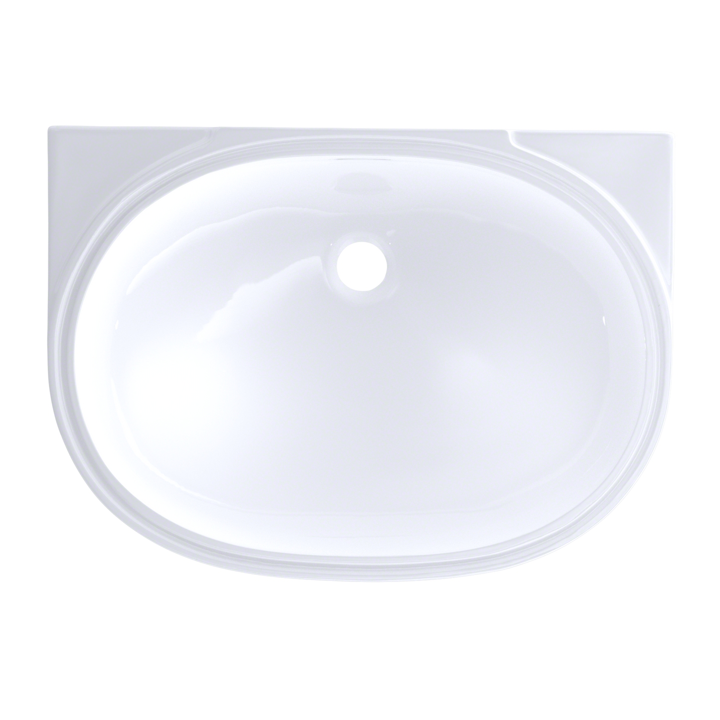 TOTO LT546G#01 Oval 19-11/16" x 13-3/4" Undermount Bathroom Sink with CEFIONTECT , Cotton White