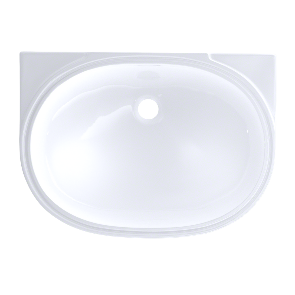TOTO LT546G#01 Oval 19-11/16" X 13-3/4" Undermount Bathroom Sink With Cefiontect - Cotton White