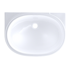 TOTO LT546G#01 Oval 19-11/16" X 13-3/4" Undermount Bathroom Sink With Cefiontect - Cotton White