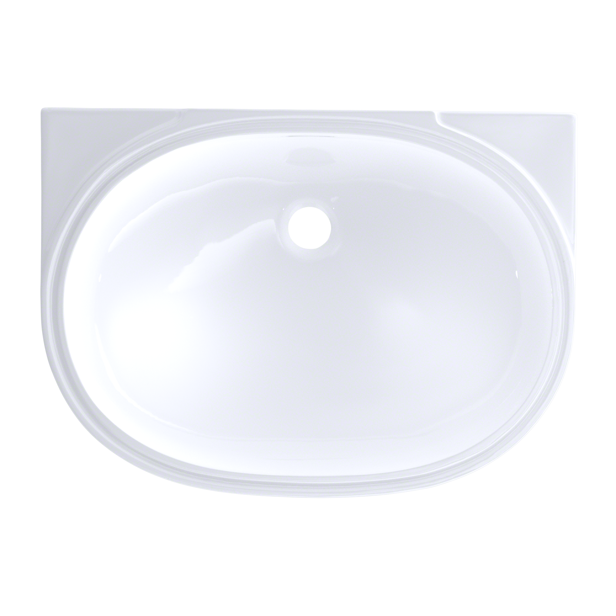 TOTO LT546G#01 Oval 19-11/16" X 13-3/4" Undermount Bathroom Sink With Cefiontect - Cotton White