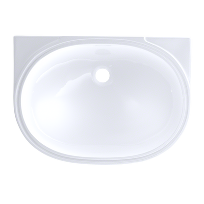 TOTO LT546G#01 Oval 19-11/16" X 13-3/4" Undermount Bathroom Sink With Cefiontect - Cotton White