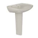 TOTO LPT242G#12 Prominence Oval Basin Pedestal Bathroom Sink With Cefiontect For Single Hole Faucets - Sedona Beige