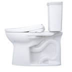 TOTO MW7864736CEFGA.10#01 Drake Transitional Washlet+ Two-Piece Elongated 1.28 Gpf Universal Height Tornado Flush Toilet And S7A Contemporary Bidet Seat With Auto Flush - Cotton White