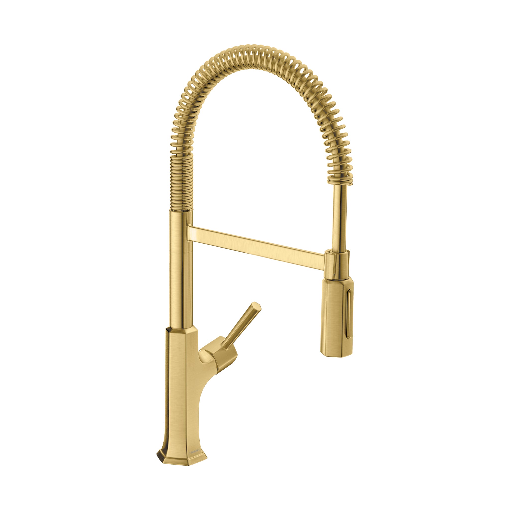 HANSGROHE 04851250 Locarno Semi-Pro Kitchen Faucet, 2-Spray, 1.75 GPM - Brushed Gold Optic
