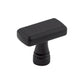 TOP KNOBS TK850BLK Kingsbridge 1 3/8" Length Rectangle Knob - Flat Black