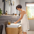 HANSGROHE 72557001 Rebris E Single-Hole Faucet 110 with Pop-Up Drain, 1.2 GPM - Chrome