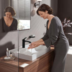 HANSGROHE 75020671 Vivenis Single-hole Faucet 110 with Pop-Up Drain, 1.2 GPM - Matte Black