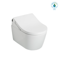 TOTO CWT4474047CMFGA#MS Washlet+ Rp Wall-Hung D-Shape Toilet With Rx Bidet Seat And Duofit In-Wall 1.28 And 0.9 Gpf Auto Dual-Flush Tank System - Matte Silver