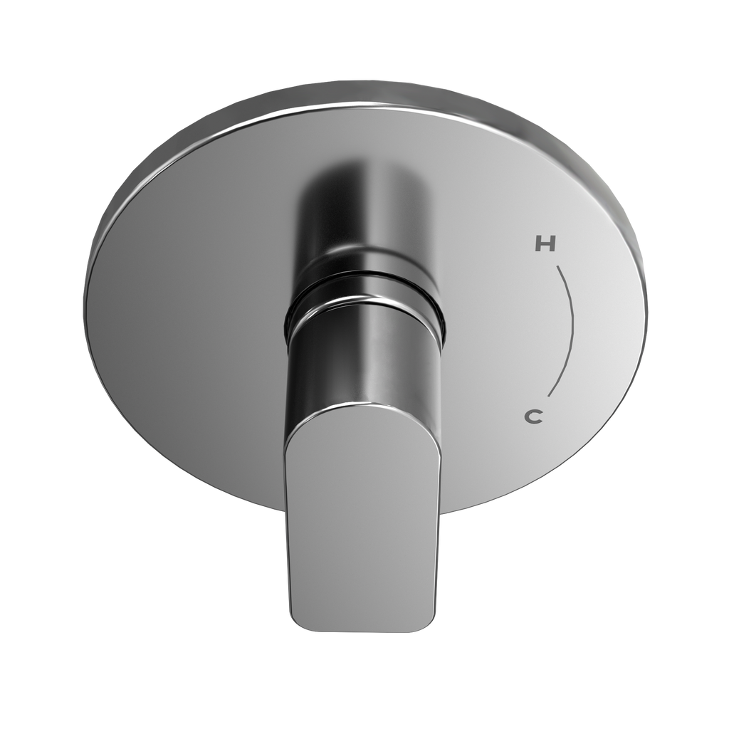 TOTO TS362P#CP Oberon Round 7 Inch Pressure Balance Valve Shower Trim - Polished Chrome
